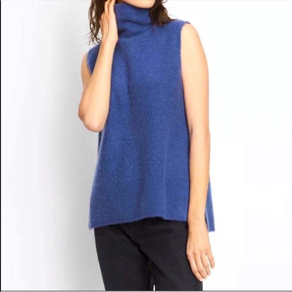 Vince Cashmere Sleeveless Cowl Neck Sweater
